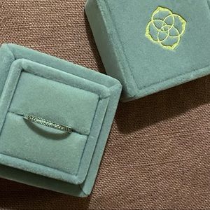 Sterling Silver with White Diamonds Kendra Scott Ring 80$